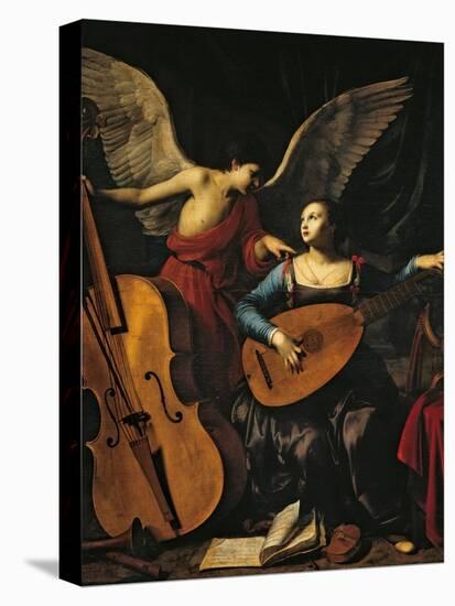 St. Cecilia and the Angel-Carlo Saraceni-Stretched Canvas