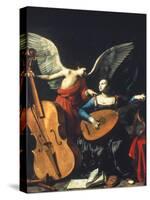 St. Cecilia And The Angel-Carlo Saraceni-Stretched Canvas