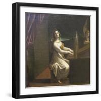 St Cecilia, C.1607-Lodovico Carracci-Framed Giclee Print