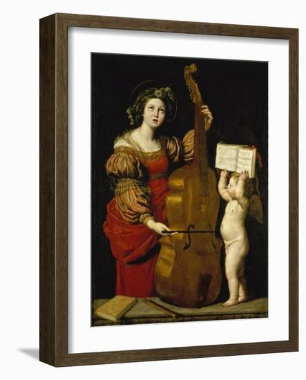 St. Cecilia, C. 1620-Domenico Zampieri-Framed Giclee Print