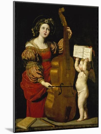 St. Cecilia, C. 1620-Domenico Zampieri-Mounted Giclee Print