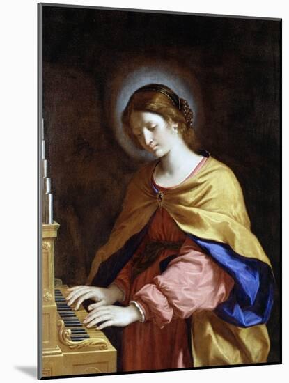 St. Cecilia, C.1649-Guercino (Giovanni Francesco Barbieri)-Mounted Giclee Print