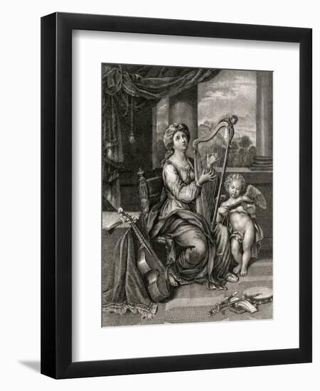 St Cecilia, Fry, Mignard-WT Fry-Framed Art Print