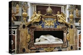 St Cecilia, Marble Sculpture-Stefano Maderno-Stretched Canvas