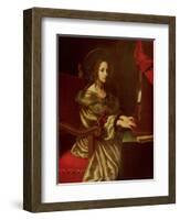 St. Cecilia (Patron of Musicians)-Carlo Dolci-Framed Giclee Print