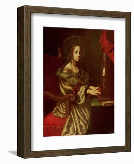 St. Cecilia (Patron of Musicians)-Carlo Dolci-Framed Giclee Print