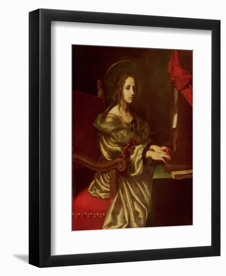 St. Cecilia (Patron of Musicians)-Carlo Dolci-Framed Giclee Print