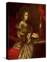 St. Cecilia (Patron of Musicians)-Carlo Dolci-Stretched Canvas