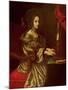 St. Cecilia (Patron of Musicians)-Carlo Dolci-Mounted Giclee Print