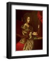 St. Cecilia (Patron of Musicians)-Carlo Dolci-Framed Premium Giclee Print