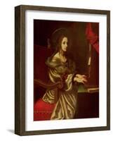 St. Cecilia (Patron of Musicians)-Carlo Dolci-Framed Giclee Print