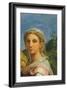 St. Cecilia Surrounded by St. Paul, St. John the Evangelist, St. Augustine and Mary Magdalene-Raphael-Framed Giclee Print