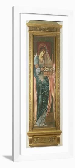 St. Cecilia (Tempera on Panel) (See also 198348)-Edward Burne-Jones-Framed Premium Giclee Print