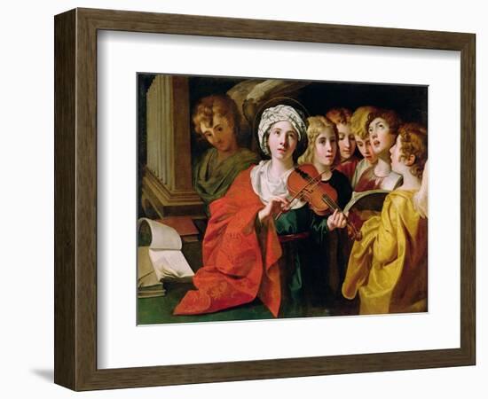 St. Cecilia with a Choir-Domenichino-Framed Giclee Print