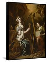 St. Cecilia-Francesco Solimena-Framed Stretched Canvas