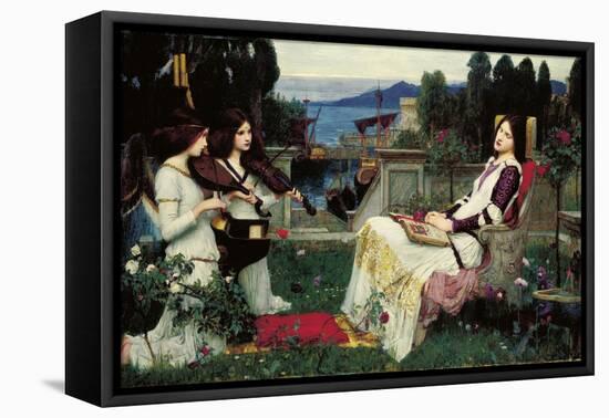 St. Cecilia-John William Waterhouse-Framed Stretched Canvas