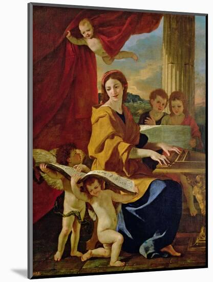 St. Cecilia-Nicolas Poussin-Mounted Giclee Print