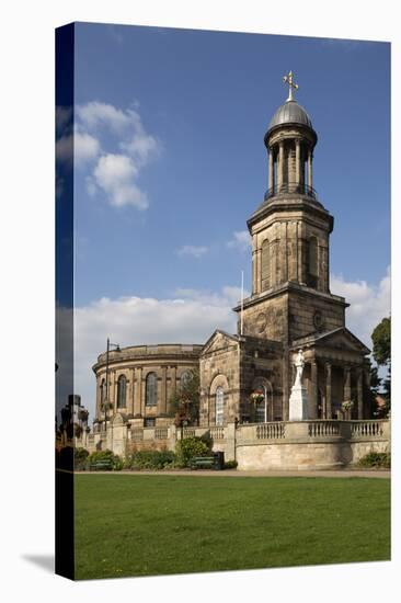 St. Chad's Church, St. Chad's Terrace, Shrewsbury, Shropshire, England, United Kingdom, Europe-Stuart Black-Stretched Canvas