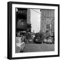 St. Charles Avenue and Poydras Street in New Orleans-null-Framed Photographic Print