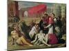 St. Charles Borromeo (1538-84) Administering the Sacrament to Plague Victims in 1576-Sigismondo Caula-Mounted Giclee Print