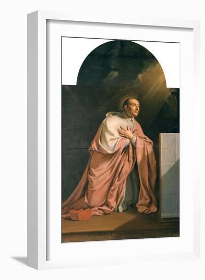 St. Charles Borromeo (1538-84)-Philippe De Champaigne-Framed Giclee Print