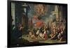 St. Charles Borromeo Administering the Sacrament to Plague Victims in 1576-Sigismondo Caula-Framed Giclee Print