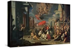 St. Charles Borromeo Administering the Sacrament to Plague Victims in 1576-Sigismondo Caula-Stretched Canvas