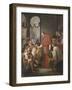 St. Charles Borromeo, Archbishop of Milan, Distributing Alms to the Poor, 1853-José Salomé Pina-Framed Giclee Print