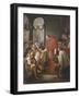 St. Charles Borromeo, Archbishop of Milan, Distributing Alms to the Poor, 1853-José Salomé Pina-Framed Giclee Print