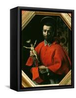 St. Charles Borromeo, Archbishop of Milan-Carlo Dolci-Framed Stretched Canvas