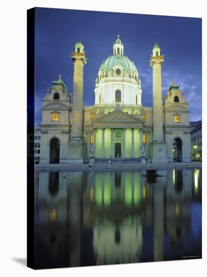 St. Charles Church, Karlsplatz, Vienna, Austria-Jon Arnold-Stretched Canvas