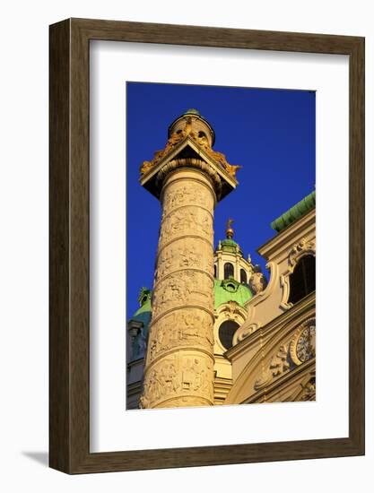 St. Charles Church, Vienna, Austria, Europe-Neil Farrin-Framed Photographic Print