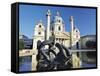 St Charles' Church, Vienna, Austria-Gavin Hellier-Framed Stretched Canvas