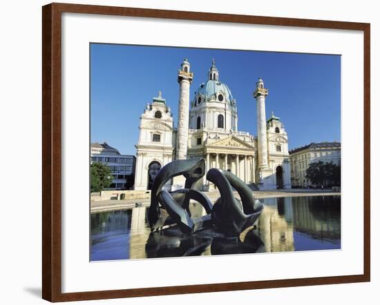 St Charles' Church, Vienna, Austria-Gavin Hellier-Framed Photographic Print
