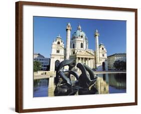 St Charles' Church, Vienna, Austria-Gavin Hellier-Framed Photographic Print