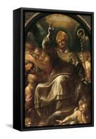 St Charles in Glory-Giulio Cesare Procaccini-Framed Stretched Canvas