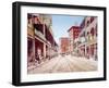 St. Charles Street in New Orleans, 1900-null-Framed Photo