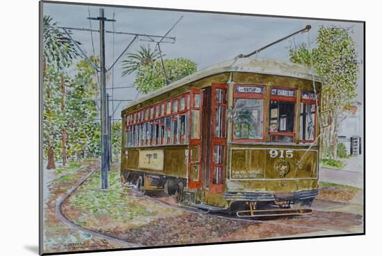 St. Charles Streetcar, 2008-Anthony Butera-Mounted Giclee Print