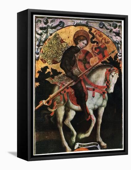 St Chrisogonus, 15th Century-Michele Giambono-Framed Stretched Canvas