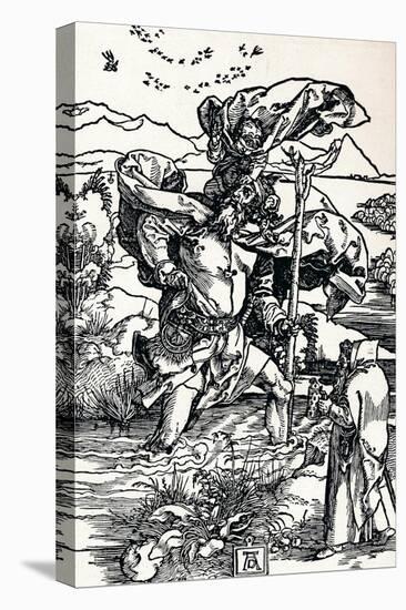 St Christopher, 1500-Albrecht Dürer-Stretched Canvas