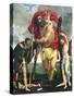 St Christopher Between Saints Rocco and Sebastian, 1532-1535-Lorenzo Lotto-Stretched Canvas