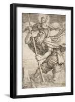 St. Christopher, C.1521-Lucas van Leyden-Framed Giclee Print