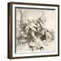 St Christopher Carrying the Christ Child-Lucas van Leyden-Framed Giclee Print