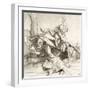 St Christopher Carrying the Christ Child-Lucas van Leyden-Framed Giclee Print