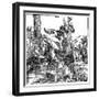 St Christopher Carrying the Infant Christ, 1511-Albrecht Durer-Framed Giclee Print