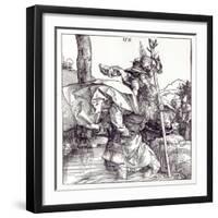 St.Christopher Carrying the Infant Christ, 1511-Albrecht Dürer-Framed Giclee Print