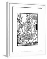 St Christopher (Christ-Beare) Carrying Christ across the Stream-null-Framed Giclee Print