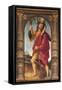 St Christopher, Detail of Altarpiece, Vigevano Cathedral, Italy-null-Framed Stretched Canvas