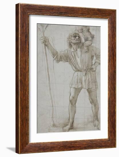 St. Christopher with the Infant Jesus, c. 1490-Donato Bramante-Framed Giclee Print