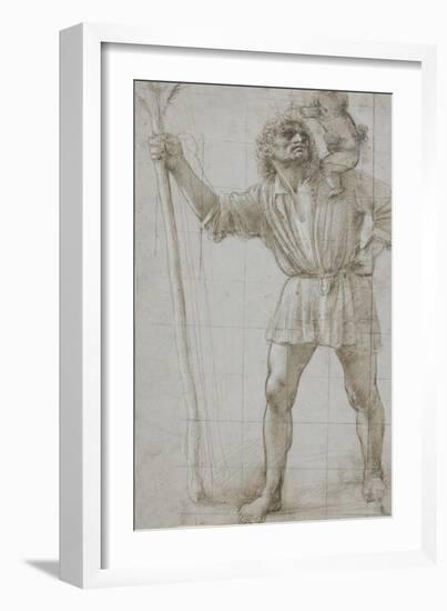 St. Christopher with the Infant Jesus, c. 1490-Donato Bramante-Framed Giclee Print